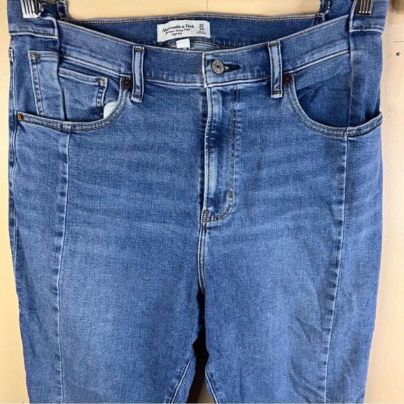 Abercrombie & Fitch Super Skinny Ankle High Rise Curve Love Womens Size 32/14 - Picture 2 of 7